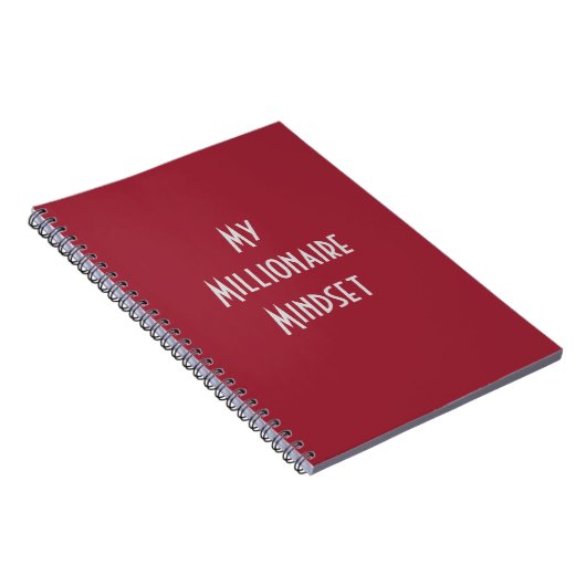 My Millionaire Mindset, Foto Notebook Notizblock (Rechte Seite)