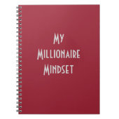 My Millionaire Mindset, Foto Notebook Notizblock (Vorderseite)
