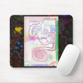 My Mind - Blown Impressionist Art Mousepad (Mit Mouse)