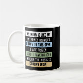 My Mind Is Like A Internet Browser  Kaffeetasse (Links)