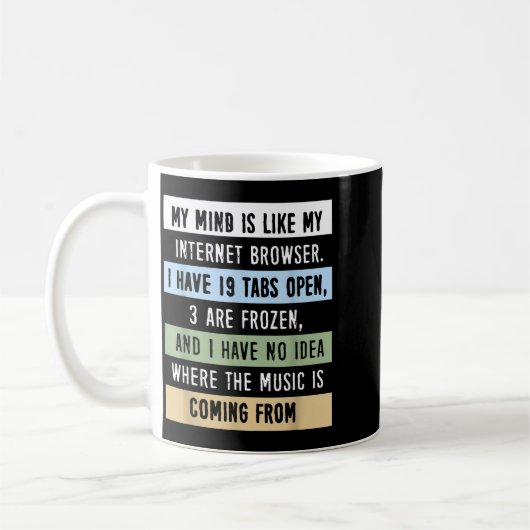 My Mind Is Like A Internet Browser  Kaffeetasse (Links)