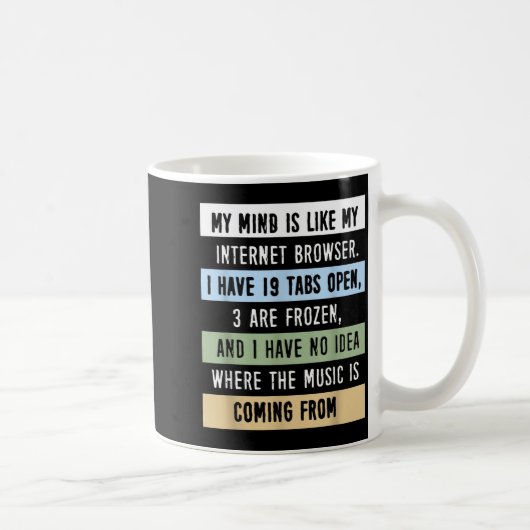 My Mind Is Like A Internet Browser  Kaffeetasse (Rechts)
