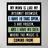 My Mind Is Like A Internet Browser  Poster (Vorne)