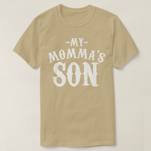 My Mommas Son Cooking Funny Saying Quote Tee (Design vorne)