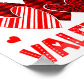 My Mommy Is My Valentine Heart Kid Boys Girls Vale Poster (Ecke)