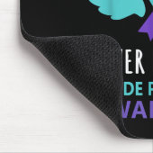 My Mom's Wings Cover Heart Suicide Awareness Ribbo Mousepad (Ecke)