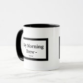 My Morning Brew Mug – Personalized – Add Name Tasse (Vorderseite Links)