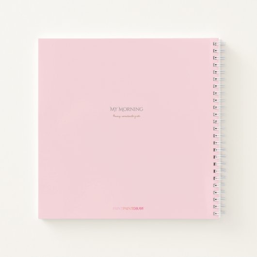 My Morning Spirale Notebook Notizblock (Rückseite)