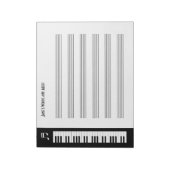 My Music - Musicians Impromptu Notepad Notizblock (Rotiert)