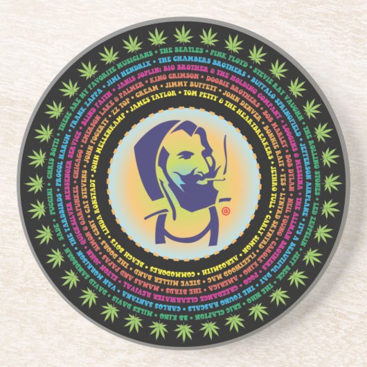 My Music Sandstone Untersetzer (Vorne)