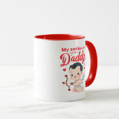 My My Smiles Are Only for Daddy – Valentine Vibe Tasse (VorderseiteRechts)