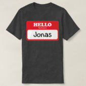 My Name Is Jonas T-Shirt (Design vorne)