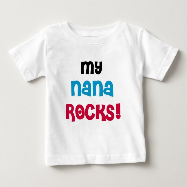 My Nana Rocks Baby T-shirt (Vorderseite)