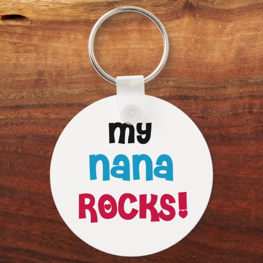 My Nana Rocks Schlüsselanhänger (Vorderseite)