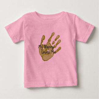 "My Nanny Lieben Me"-grün Baby T-shirt
