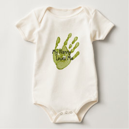 "My Nanny Lieben Me"-grün Baby T-shirt