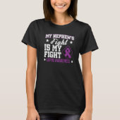 My Nephew's Fight Is My Fight Lupus Awareness Ribb T-Shirt (Vorderseite)