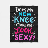 My New Knee Gift Funny Knee Replacement Surgery Jo Fleecedecke (Vorderseite)