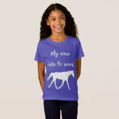 My New Ride To Work by Horse Funny T-Shirt (Vorne ganz)