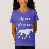My New Ride To Work by Horse Funny T-Shirt (Vorderseite)