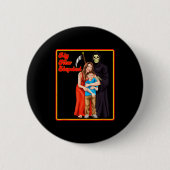 My New Stepdad Ironic Shirts - Funny Ironic Meme Button (Vorderseite)