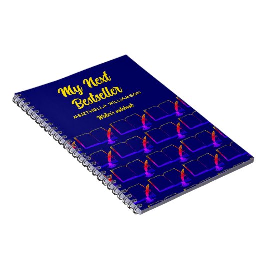 MY NEXT BESTSELLER Author Manuskript-Notebook Notizblock (Rechte Seite)