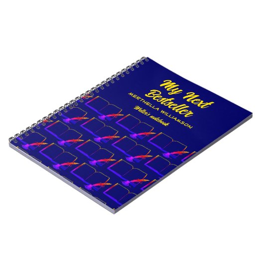 MY NEXT BESTSELLER Author Manuskript-Notebook Notizblock (Linke Seite)