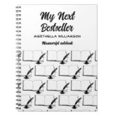 MY NEXT BESTSELLER Writer Manuskript-Notebook Notizblock (Vorderseite)