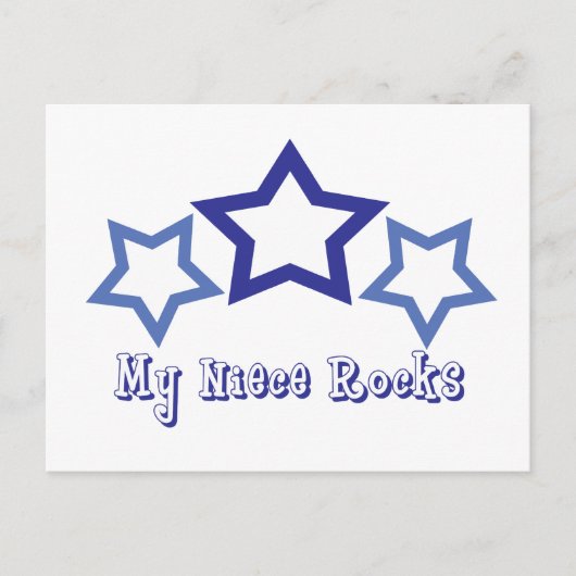 My Niece Rocks Postkarte (Vorderseite)