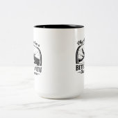 My Office Has Better View Funny Pilot Quote Zweifarbige Tasse (Mittel)