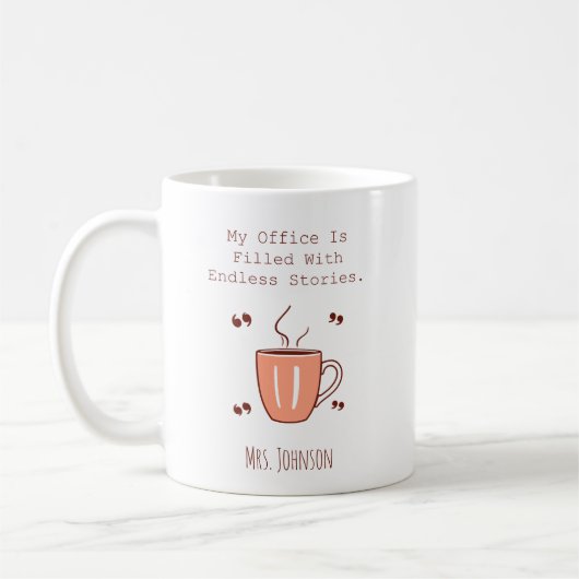 My Office Is Filled With Endless Stories Reader Kaffeetasse (Links)