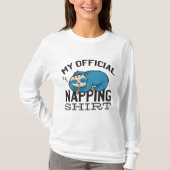 My official napping shirt - Lazy sleeping Sloth (Vorderseite)