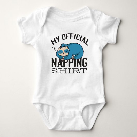 My official napping shirt - Lazy sleeping Sloth (Vorderseite)