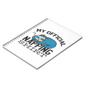 My official napping shirt - Lazy sleeping Sloth Notizblock (Linke Seite)