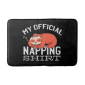 My official napping shirt Sloth Badematte (Vorderseite)