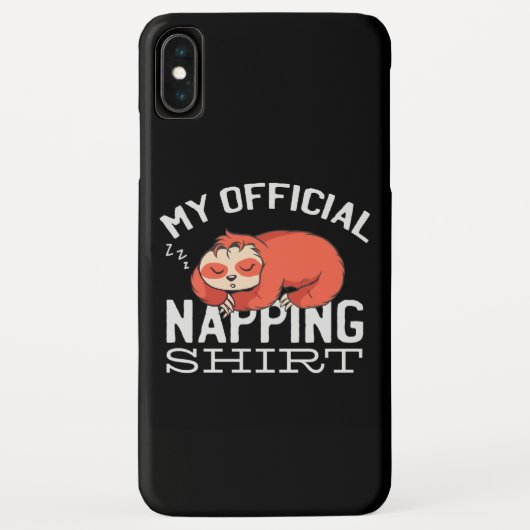 My official napping shirt Sloth Case-Mate iPhone Hülle (Rückseite)
