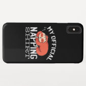 My official napping shirt Sloth Case-Mate iPhone Hülle (Rückseite (Horizontal))