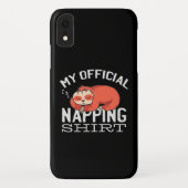 My official napping shirt Sloth Case-Mate iPhone Hülle (Rückseite)