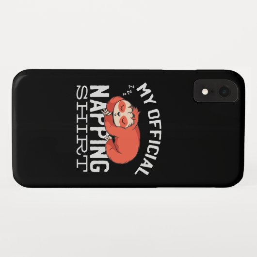 My official napping shirt Sloth Case-Mate iPhone Hülle (Rückseite (Horizontal))