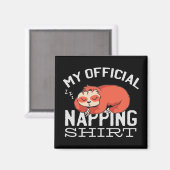 My official napping shirt Sloth Magnet (Vorderseite/Rückseite)