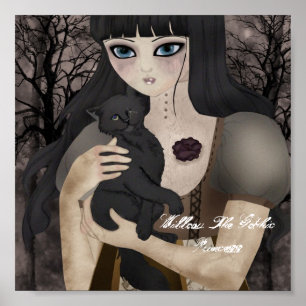 My One-eyed Black Feline Poster