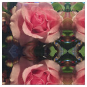 My One Pink Rose Stoff (Nahaufnahme)