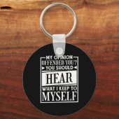 My Onion Offended You Funny Sarcastic Humor Schlüsselanhänger (Vorderseite)