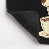 My Only Resolution Is More Caffeine Funny Dog Coff Mousepad (Ecke)