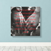 My Other Half" Romantic Heartbeat Quote Canvas Leinwanddruck (Insitu (Holzboden))