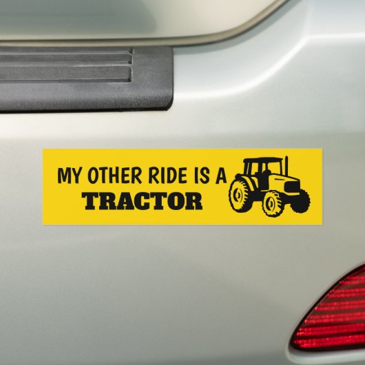 My Other Ride is a Tractor Sticker Autoaufkleber (Auf Auto)