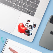 My panda valentine aufkleber (Laptop mit iPhone)