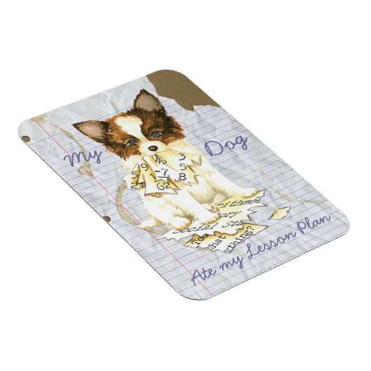 My Papillon Ate my Lessingplan Magnet (Rechte Seite)