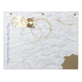 My Papillon Ate my Lessingplan Notizblock (Vorderseite)