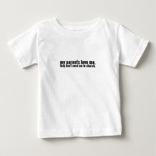 My parents love me baby t-shirt (Vorderseite)